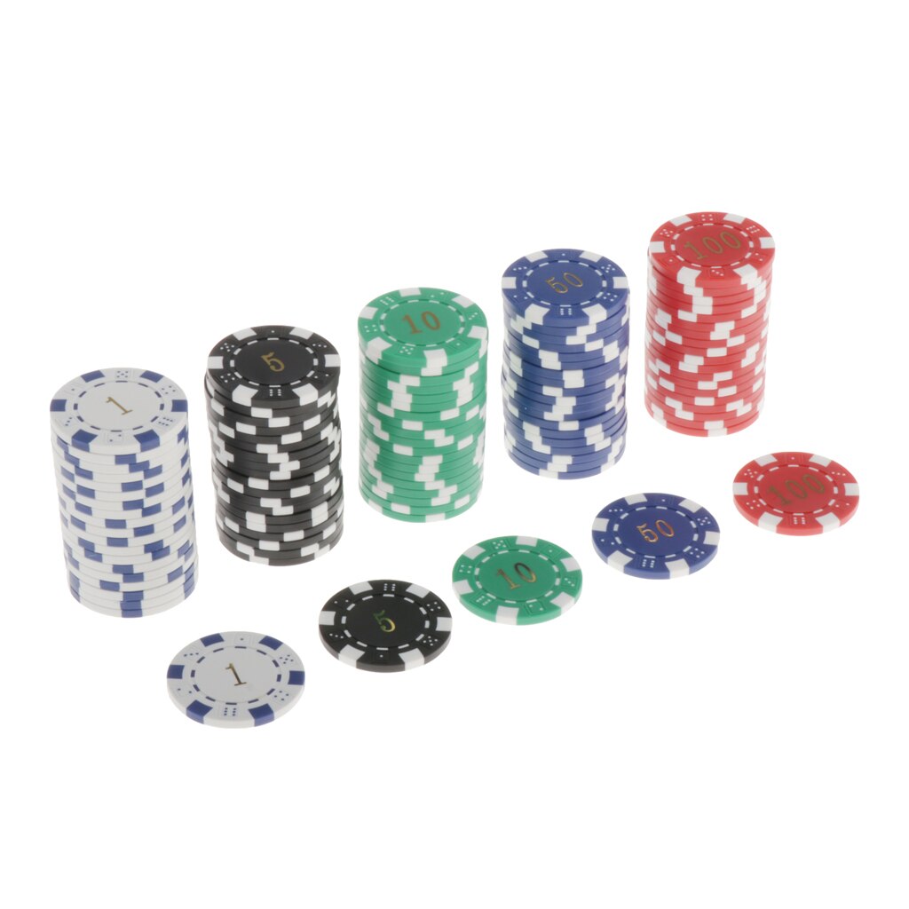 Clay Poker Chips Texas Holdem Chips, Pak Van 100, Casino Board Game Token 4 Cm