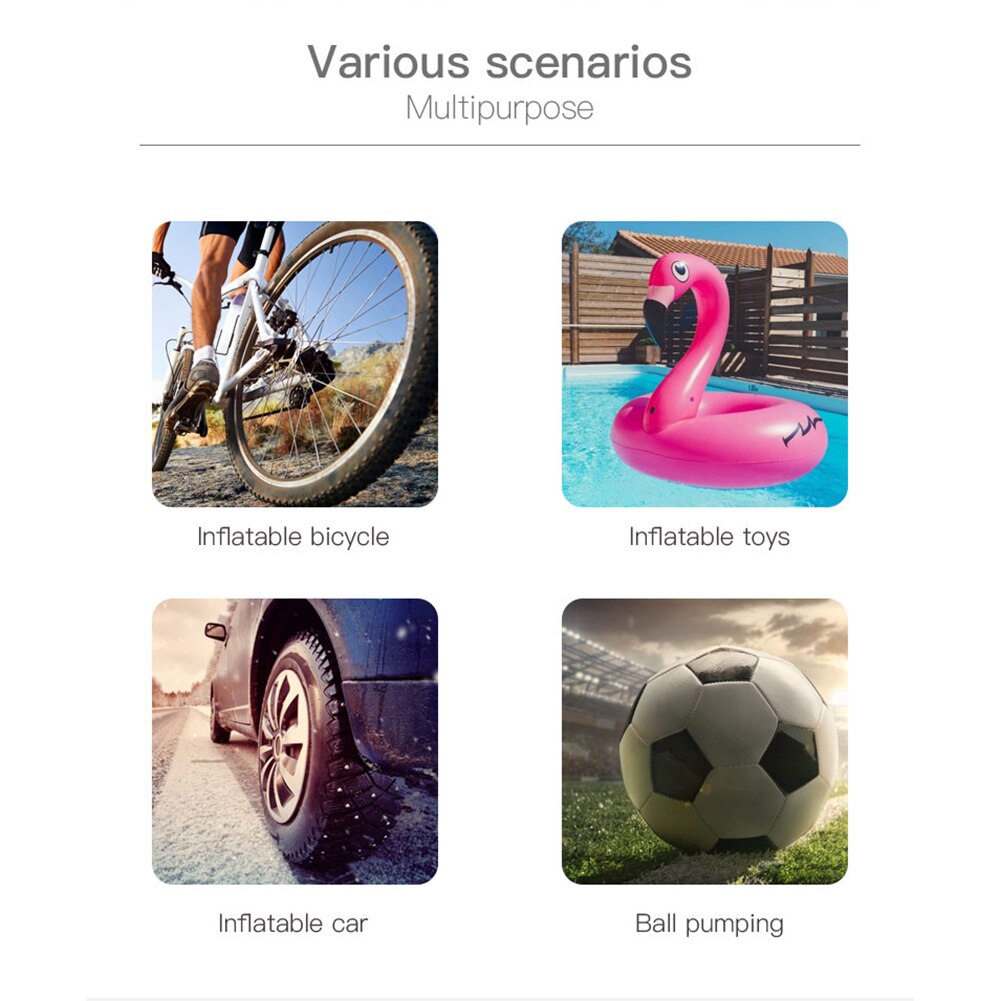 Classic 12V 150PSI Handheld Tire Inflator Air Compressor Tyre Pump for Car Bike Ball Car Automobile Supplies Accessaries