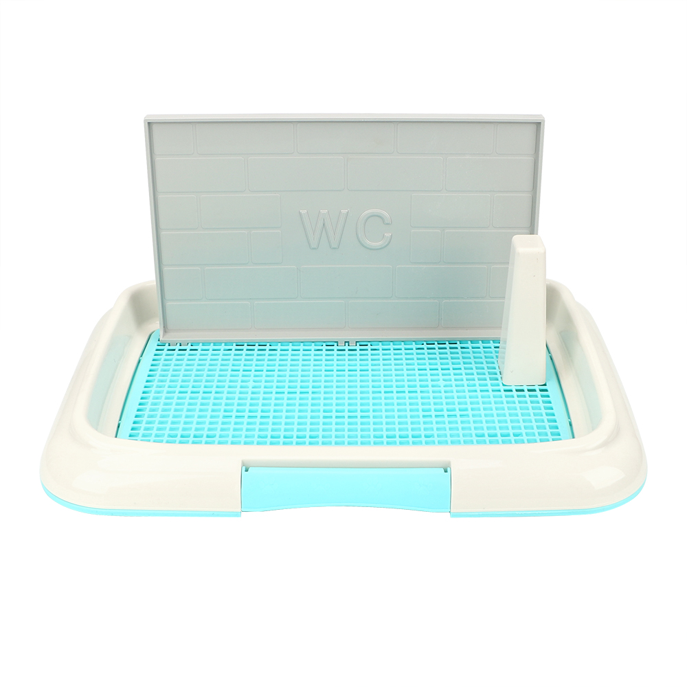 Welpen Wurf Fach Gitter Hund Wc Töpfchen Leicht zu Reinigen Pee Ausbildung Wc Haustier Wc Bettpfanne Haustier Produkt: Blau