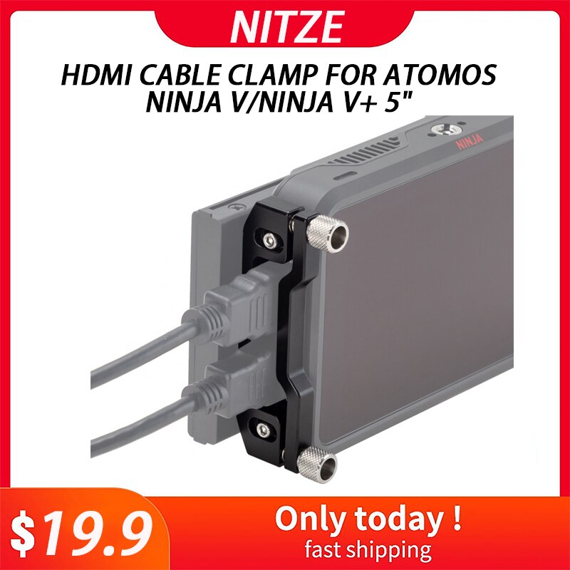 Nitze Cage Set Für Atomos Ninja V/V+ - NATO Schienen, HDMI Klemme