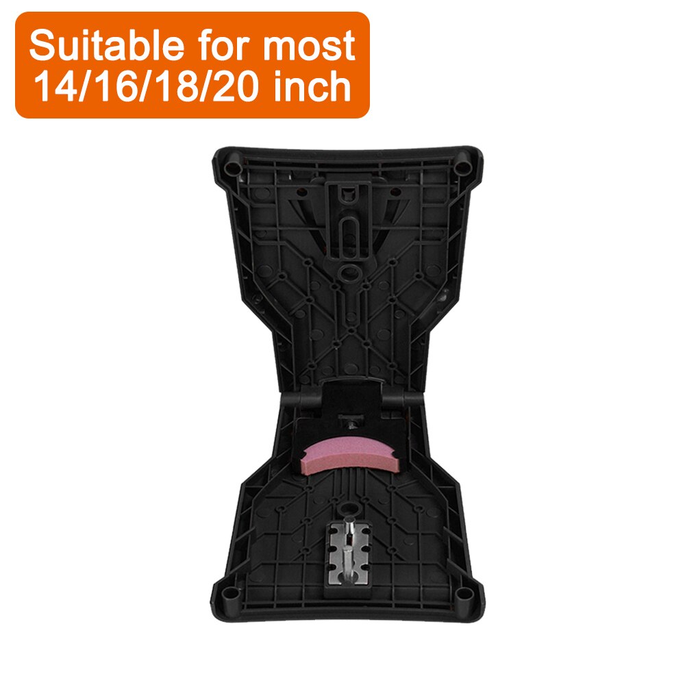 Portable Chainsaw Teeth Sharpener Durable Easy Sharp Chain Saw Bar-Mount Fast Grinding Chain Sharpen Chainsaw Woodworking Tools: Type B Black