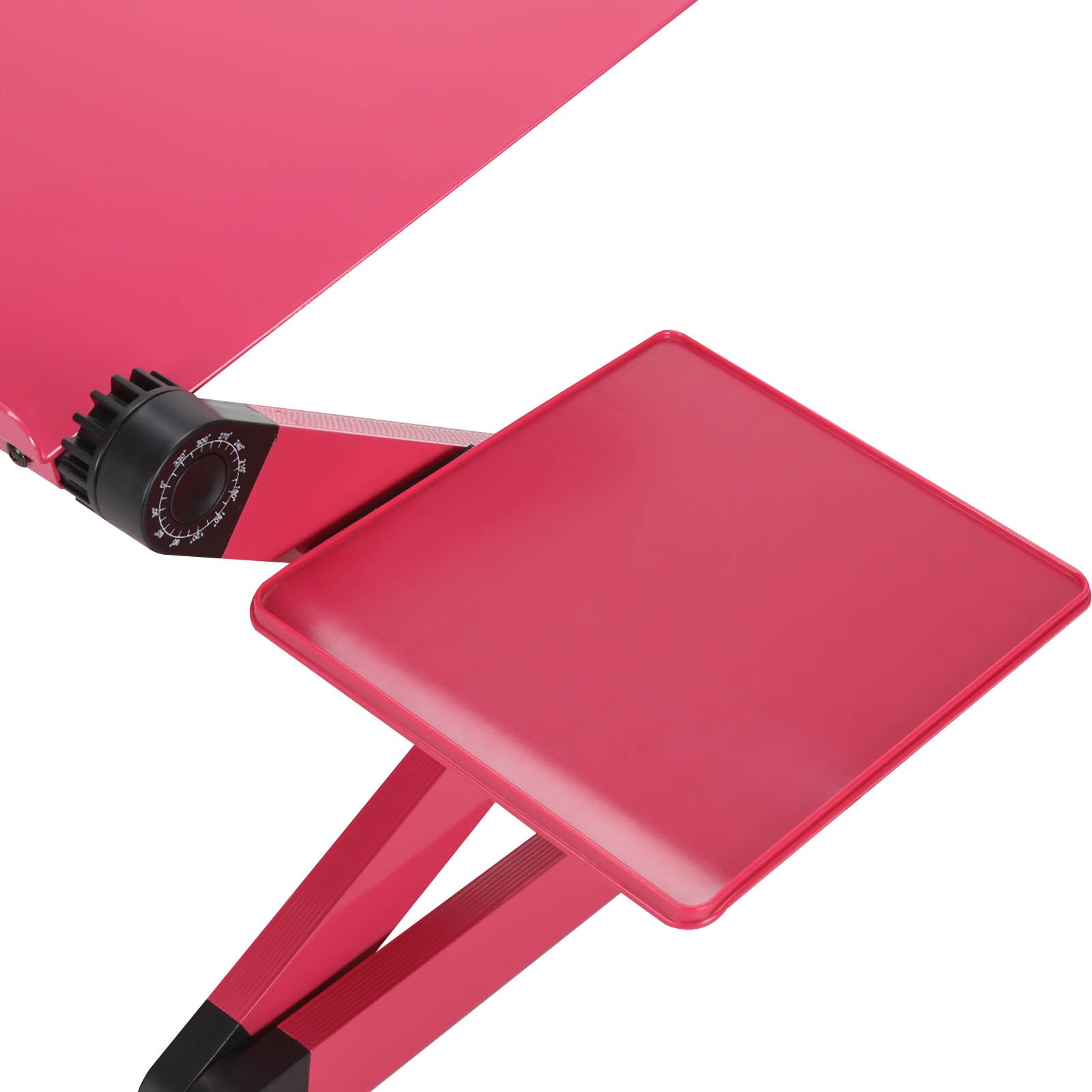 Adjustable Aluminum Laptop Desk Ergonomic Computer Desk Portable TV Bed Desk Tray