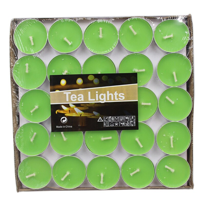 Thé cire ronde bougie pâques lanterne bougie pour la décoration église sans fumée romantique amour mariage brûlant bougies supports 50 pièces