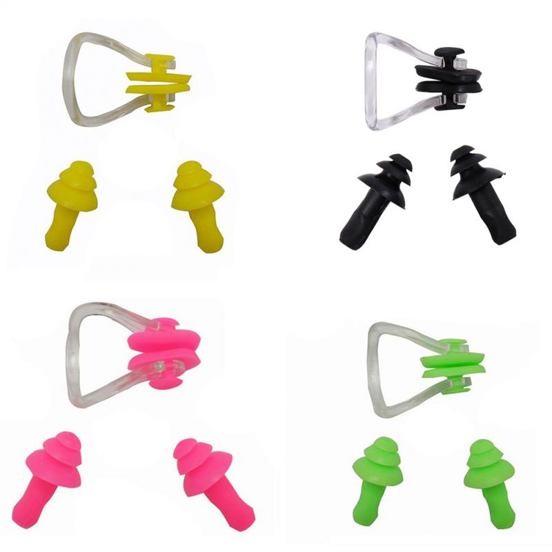 1 Pairs Waterproof Swimming Silicone Swim Earplugs for Adult Swimmers Children Diving Soft Anti-Noise Ear Plug