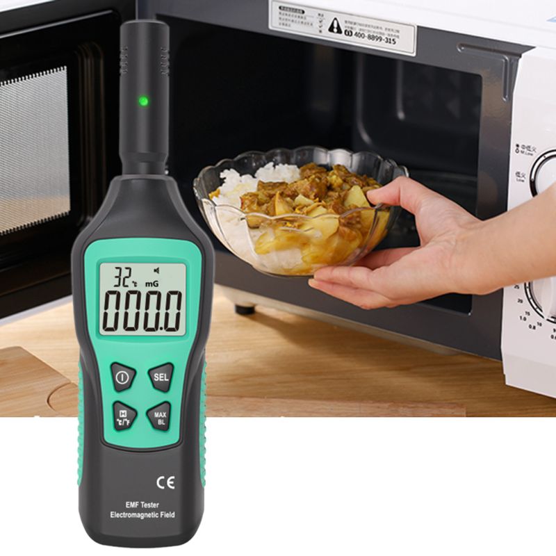 EMF Meter Electromagnetic Radiation Detector Digital Magnetic Field W-ave Radiation Dosimeter Tester Monitor 40JE