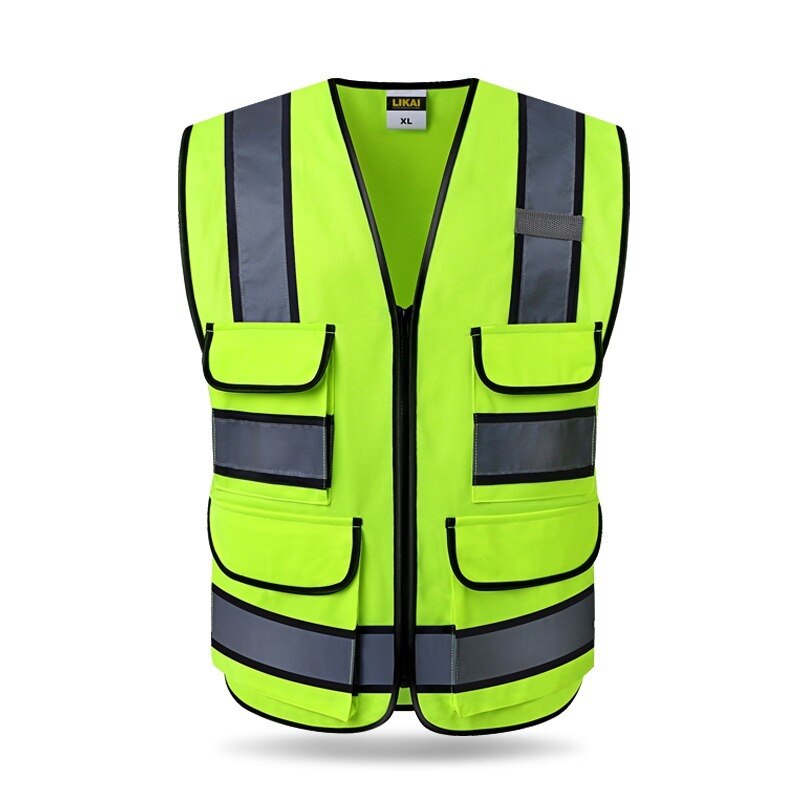 High Visibility Reflective Vest Working Clothes Motorcycle Cycling Sports Outdoor Reflective Safety Clothing Reflective Jacket: 302 Reflective Vest / XL