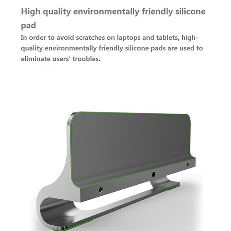 JIUSHARK Universal Vertical Aluminum Laptop Stand for , Pro, Dell XPS, Lenovo Yoga and More,Silver