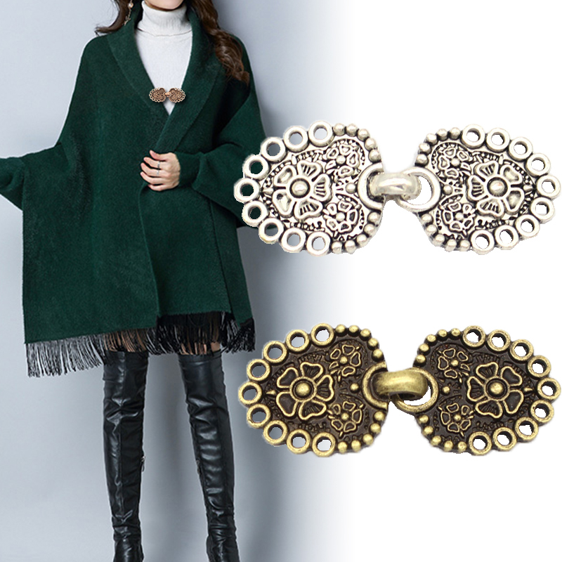 Retro Plating Eendenbek Gesp Kleding Decor Keten Vest Clip Trui Blouse Clip Kleding Decoratie Broche Pins