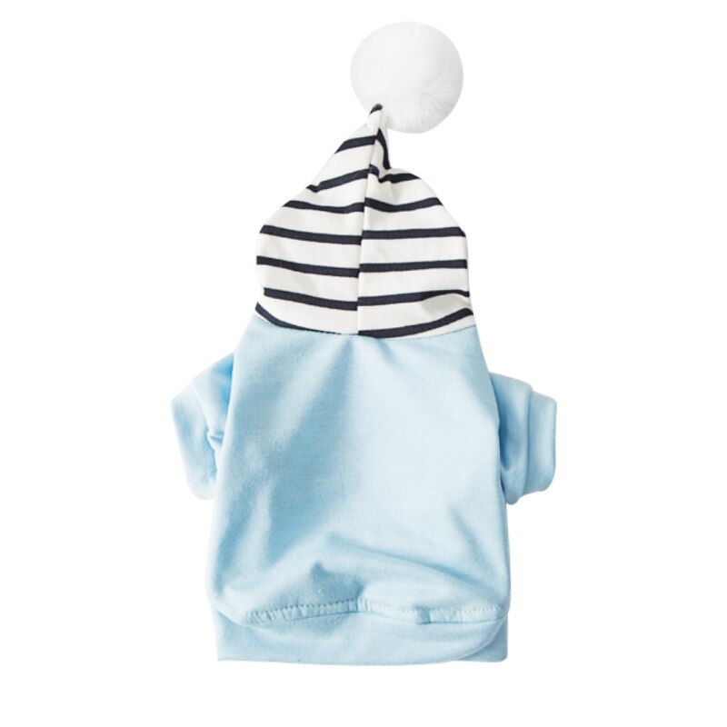 Warme Winter Katze Haustier Kleidung Kleidung für Katzen Outfits Mäntel Weiche zur Seite fahren Hoodie Kaninchen Tiere Frühling Haustier Liefert 20: Blau / XXL