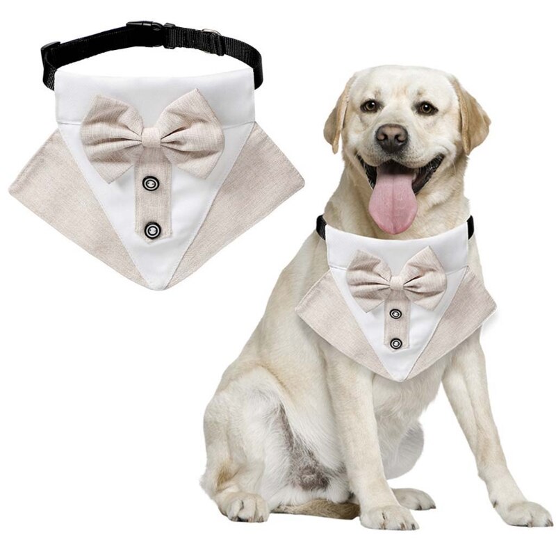 2 Stuks Leuke Mode Strikje Pak Stijl Halsband Verstelbare Ketting Ketting Cool Cosplay Decoratie Huisdier Decor Voor Katten honden