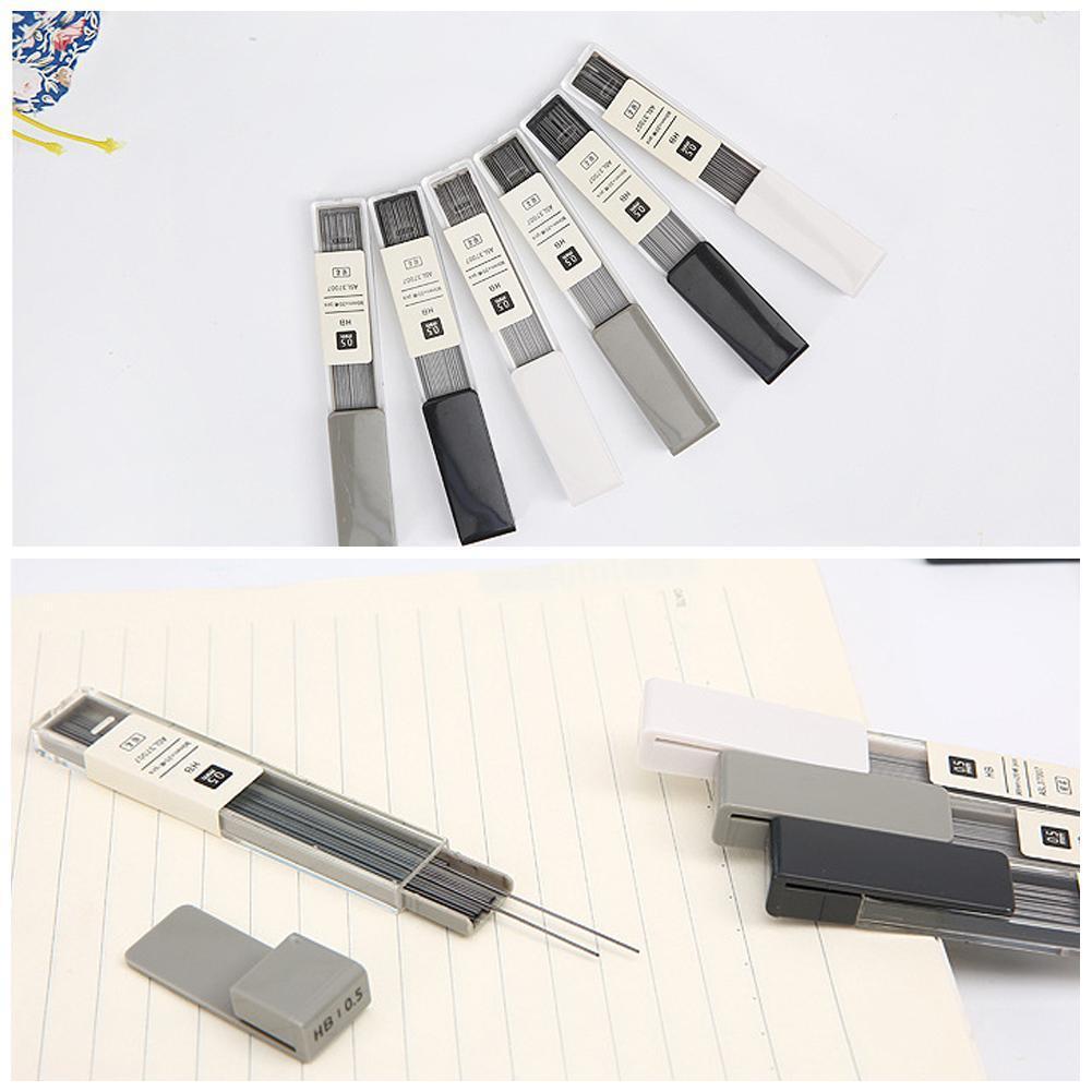 1Pcs Eenvoudige Vulpotlood Lood 0.5Mm Hb Potlood Staaf Refill Briefpapier Potlood Automatische Lood Kantoor Schoolbenodigdheden A8I9