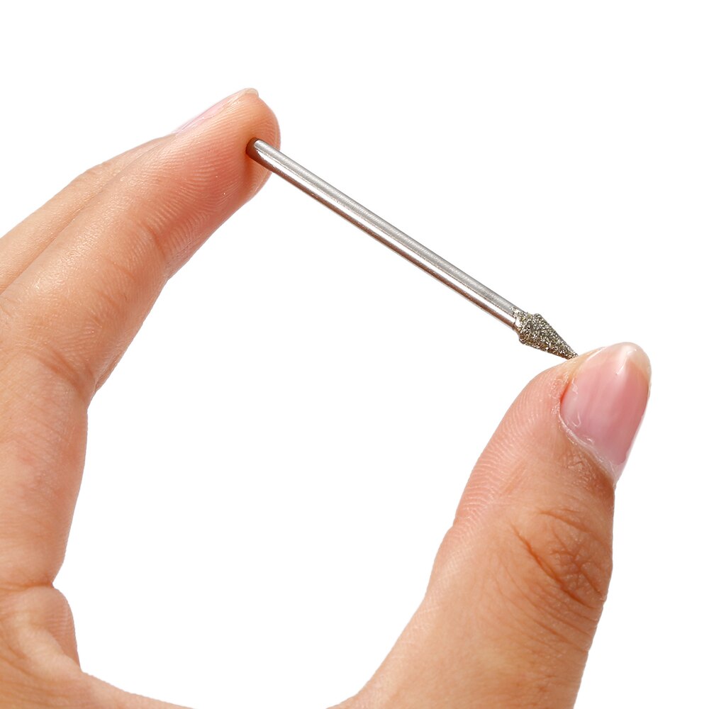 2.34mm Shank Abrasive Grinding Head Abrasive Tool Diamond Drill Accessories Polishing Tipped Electroplated Grinding Head TSLM2