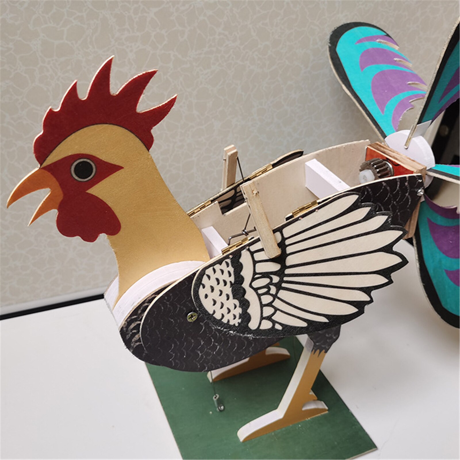 Rooster Windmill Garden Courtyard Farm Decor Yard Statue Vivid Sculpture Outdoor Decoration Father's Day grote windmolen