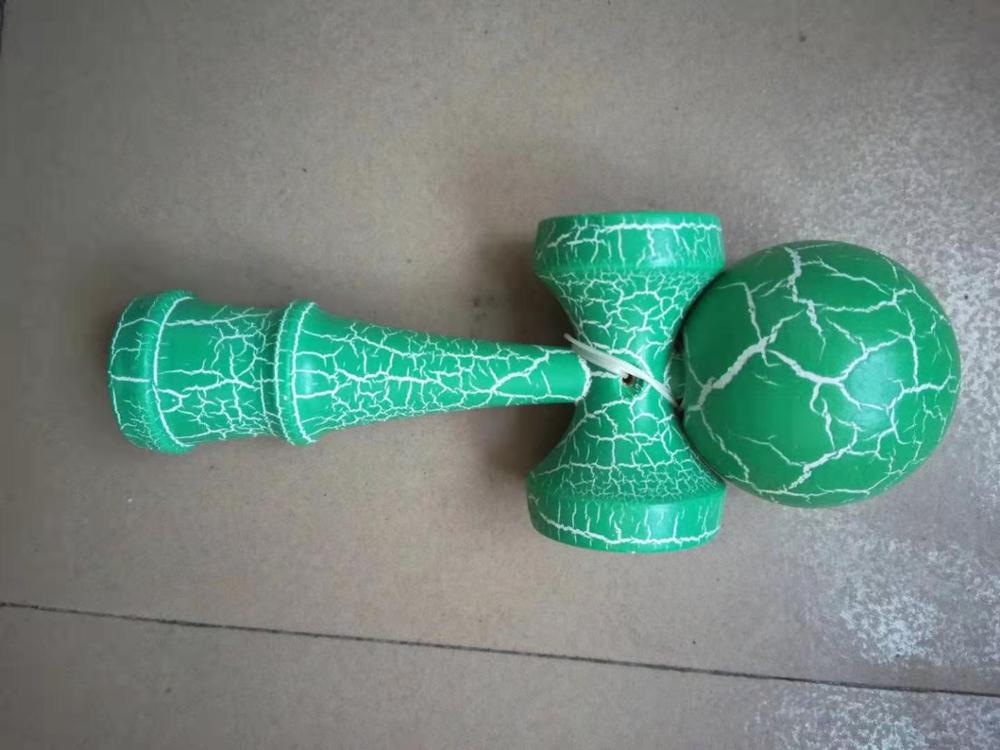 18.5 CENTIMETRI Kendama kendama Giocattolo Sport Abile In Legno per Esterni professionale Balls Giocattoli Per I Bambini Bambini Corde Professionale Per Adulti: green