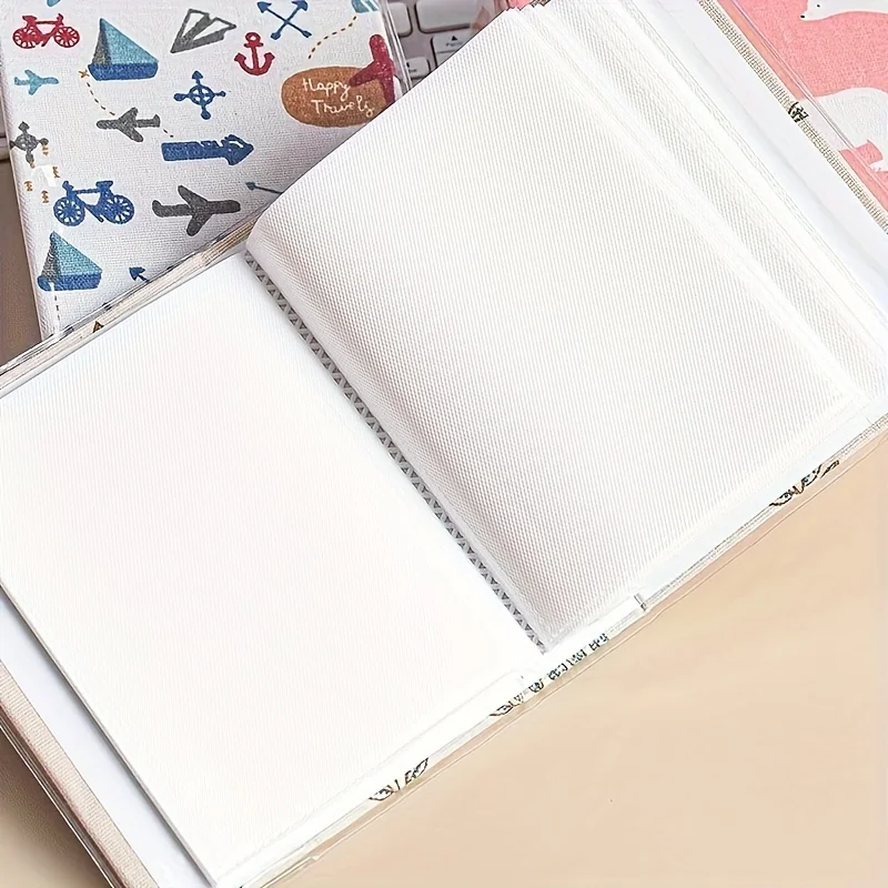 Álbum de fotos de 6 pulgadas con 100 hojas, capacidad de momentos memorables, libro de recuerdos tipo inserción de amor rojo, libro de recuerdos de recuerdo