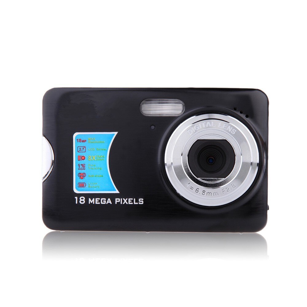 Winait 18MP Digital Camera 2.7" TFT LCD Display SD Card Memory Max To 32GB: Black / standard