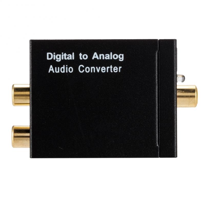 Fast Optical Digital Stereo Audio Toslink Coaxial Signal To Analog Converter DAC Jack 2*RCA Amplifier Decoder Adapter