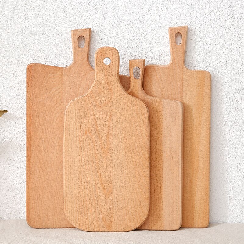 Tabla de cortar de cocina, utensilio de madera para Pizza, Dim Sum, para cortar Sushi, verduras y carne