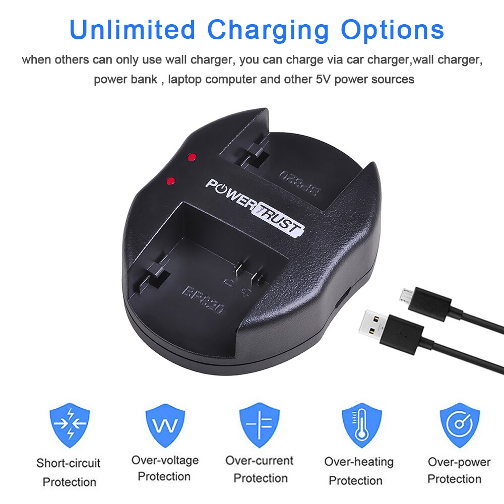 2Pcs 2500mAh BP-819 BP819 Battery and Fast Charger for Canon BP-827 BP 827 BP-819 BP-807 BP-809 BP 808 HF11 HF20 HF21 HF100