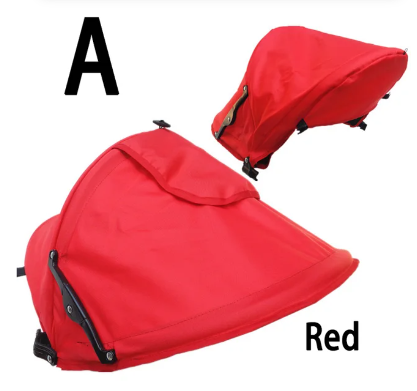 Kinderwagen Zonnescherm Zonneplek Onafhankelijke Volledige Cover Luifel Schaduw Stof Zonnescherm Paraplu Regendicht Luifel Accessoires: Rood