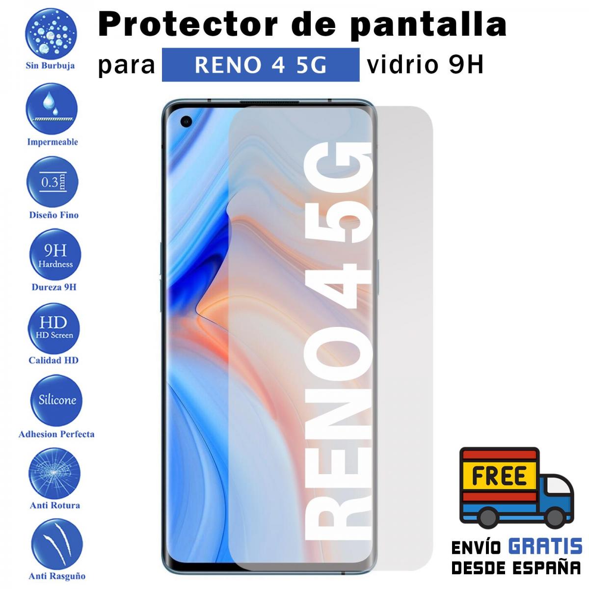 Oppo Reno 4 5G Gehard Glas Screen Protector 9H Voor Movil-Todotumovil