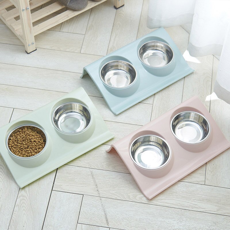 3 Stuks Katvoerbakken Rvs - Kattevoerbakken, voerbak katten, kattenvoerbak, waterbak voor katten en kleine honden