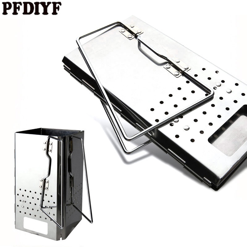 Opvouwbare BBQ Grills Dikke Rvs Barbecue Kachel Outdoor Tuin Houtskool Barbeque Party Koken Picknick Verwarming Kachel