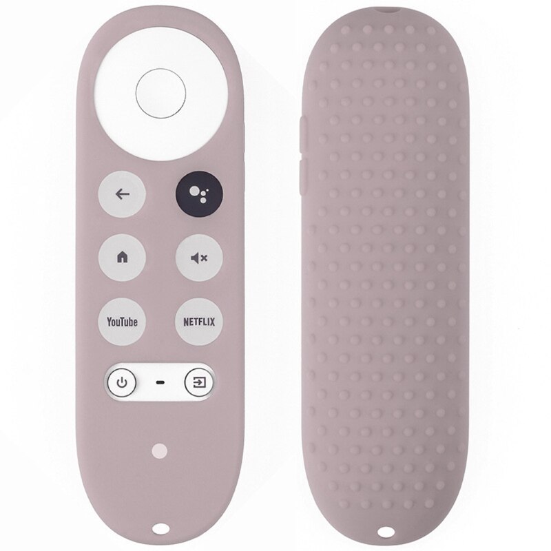 Silicone Case for Chromecast for Google TV Voice Remote Shockproof Protective Cover for Chromecast Voice Remote: Gray