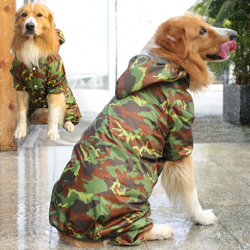 Manteau de pluie à quatre pattes pour chien, imperméable, réfléchissant, respirant, pour l&#39;extérieur, 3XL-6XL