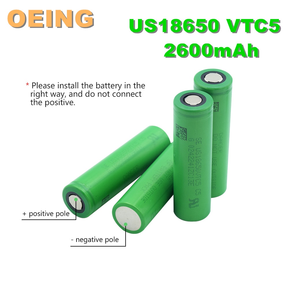 Batterie rechargeable 3.7 V, 2600 MAH, 18650 V, 3.7 MAH, remplace la batterie 2600, 18650