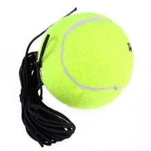 Rubber Woolen Trainer Tennis Ball With String Replacement Elasticity For Single Practice Training Training Ball Single Package