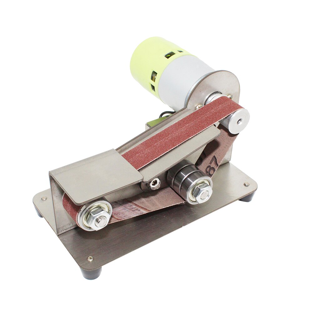 15- graders fast vinkel knivslip bandslipmaskin 7 nivå justerbar polermaskin 100w polermaskin med 10 st slipband
