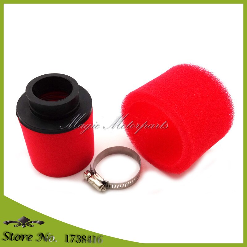 Rött 38mm skum luftfilter för mikuni  vm22 26mm förgasare pit pro smutscykel