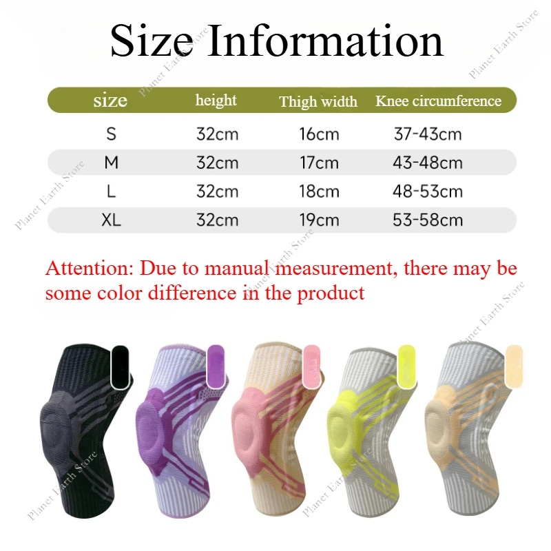 Manchon de soutien de genou à Compression, 1 pièce, rehausseur de genou à ressort, protection des articulations du ménisque, protection de sport, protection des jambes