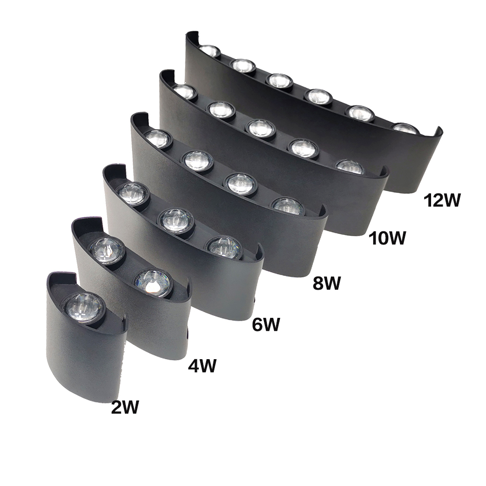 Buitenwandlamp Buiten Waterdicht IP65 Aluminium LED Lichtgevend Binnen Eenvoudig Modern Tuin Binnenplaats Villa Veranda Wandlamp: WHITE / Warm White / 4W