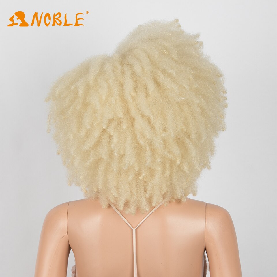 Noble girl perruque bouclé synthetic wig short black hair afro kinky curly wigs парик мужской Cosplay Wig For women