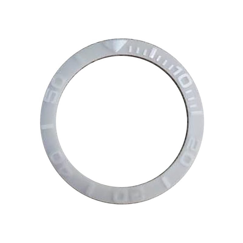 1pc peças de relógio 38mm moldura cerâmica inserções caso relógio acessórios para 40mm submariner relógio de pulso masculino reparação substituição: Branco