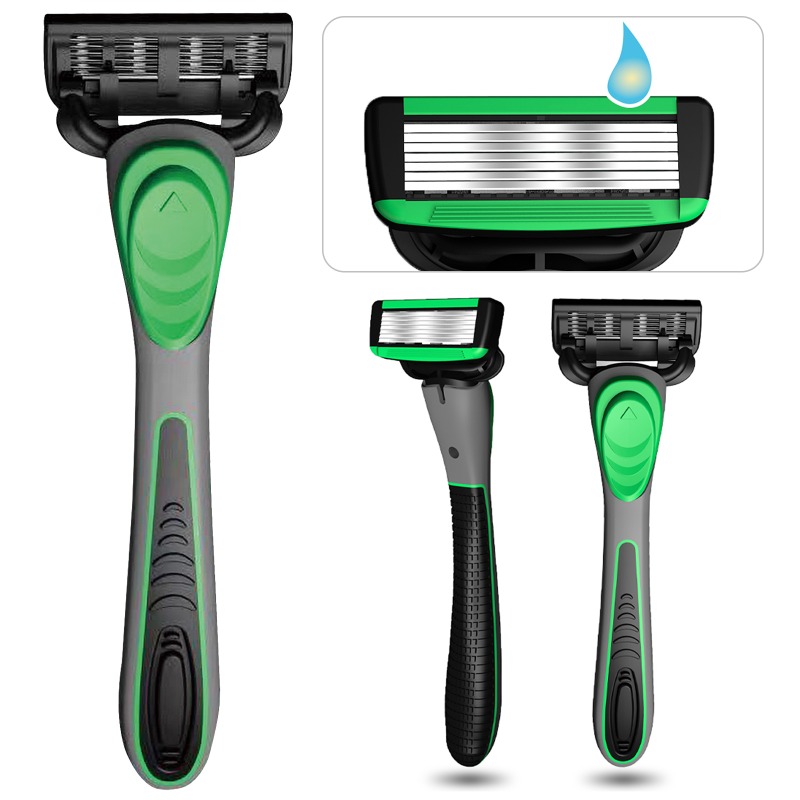 Manual Razor For Men 7-Layer Blade Shaving Knife with Replaceable Blades No Skin Damage Blades Shaver Hair Removal Knife