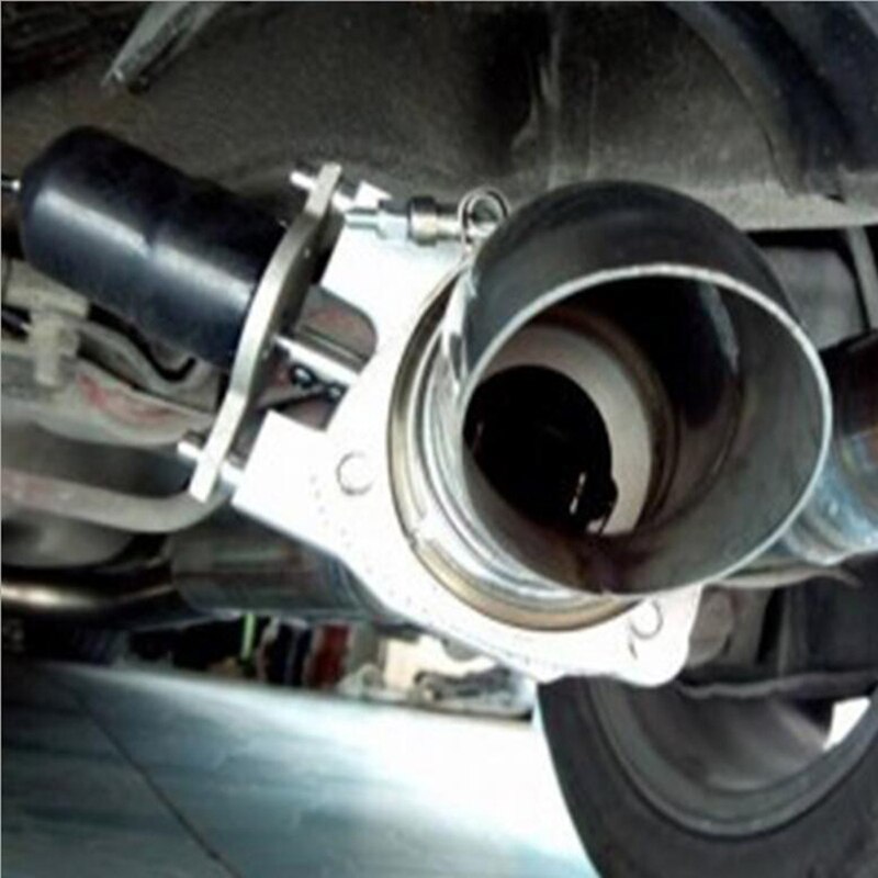 2''/2.25''/2.5''/3.0'' Cutout Stainless Steel Exhaust Cut Out Header Be Cut Pipe Electric Valve Exhaust Tip Kit with Screws