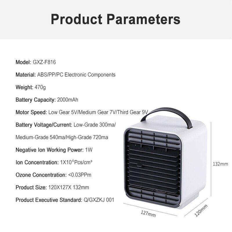 mini anion wentylator klimatyzacji ambona chłodnica chłodzenie przenośny klimatyzator fajne chłodzenie letni wentylator robić sypialni domu