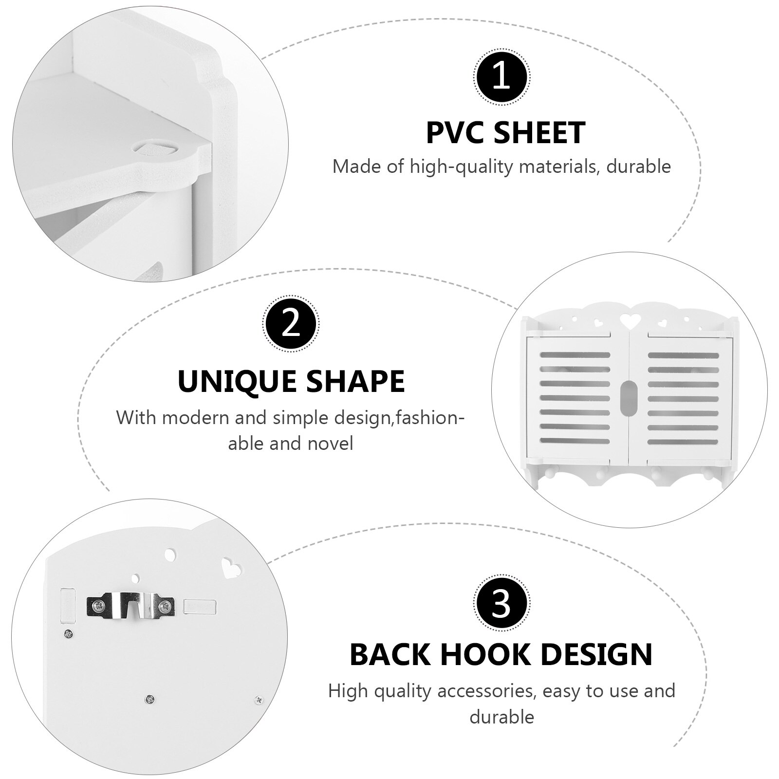 1Pc Pretty Mooi Stijlvolle Muur Sleutel Hanger Entryway Sleutelhouder Wall Mounted Rack Opslag Houten Hanger Sleutelhouder Doos