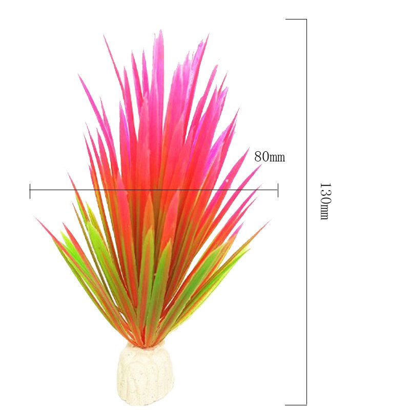 Nya 13cm konstgjorda plastväxter gröna växter narcisser vattengräs akvarium akvarium dekorativa prydnadstillbehör: Stil 5