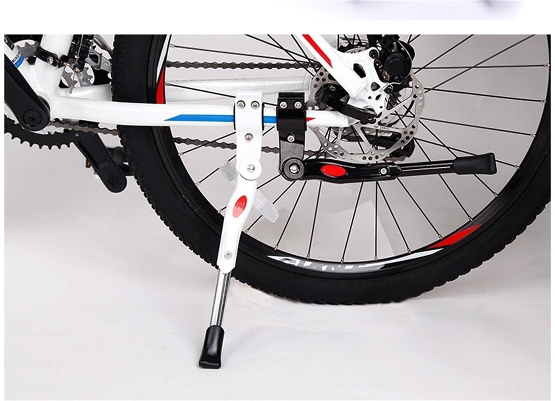 Soporte reemplazable de 24 pulgadas para bicicleta, soporte lateral ajustable para Bicicleta Merida 700C, color blanco y negro,