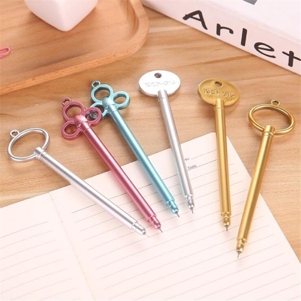 0.5mm Key Shape Gel Pen School Office Writing Stationery Student