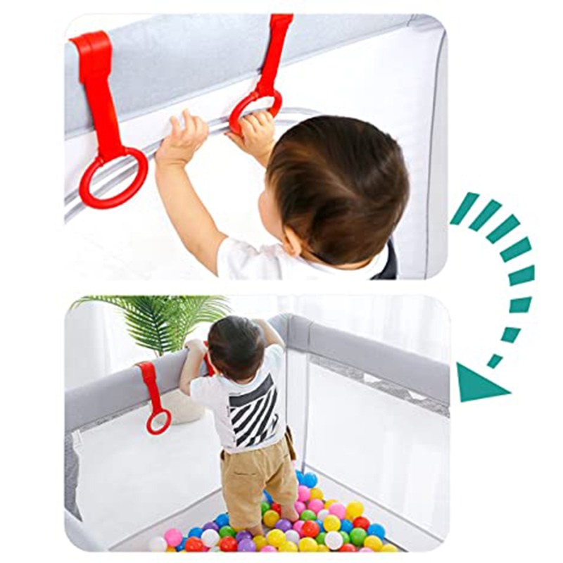 Trekring Voor Box Baby Wieg Pull Up Ringen Baby Leren Staan Hand Pull Ring Peuter Activiteit Kinderen Wandelen Training Tool