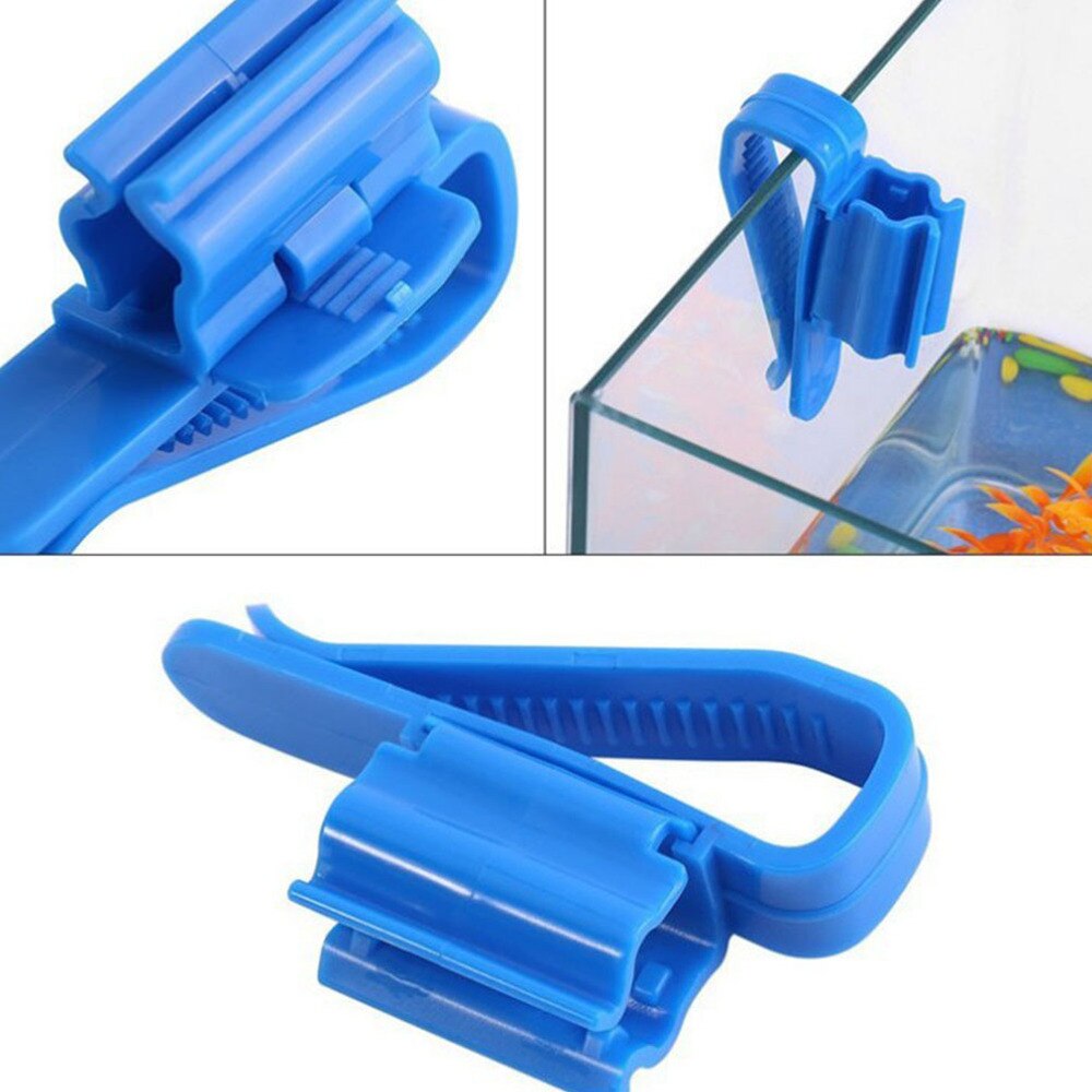 Filtratie Slang Houder Duurzaam Blauw Waterleiding Bevestigingsklem Clip Slang Houder Voor Aquarium