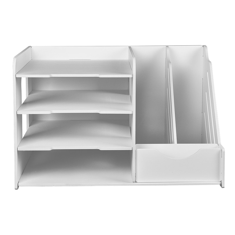 DIY Document Tray Desktop Multifunction Storage Box Pen Pencil File Holder Office Desk Organizer School Supplies