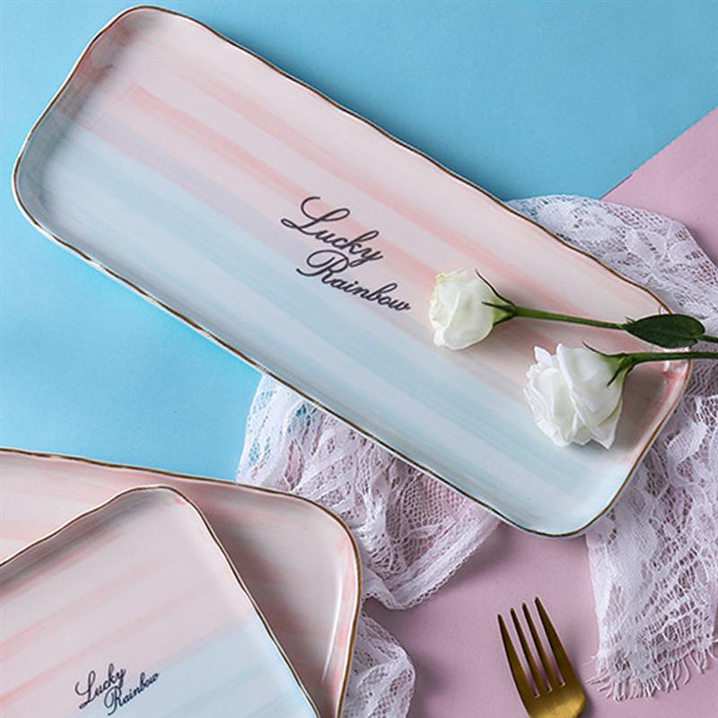 1PC Ceramic Steak Platter Food Serving Plate Western Food Plate For Restaurant