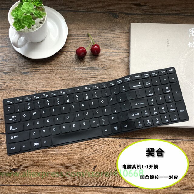 Silikon Tastatur Schutz Abdeckung Haut für Lenovo G580 G570 G575 G585 G510 G505 G500 G501 G700 B580 B570 B575 B575E b590 M5400: All black