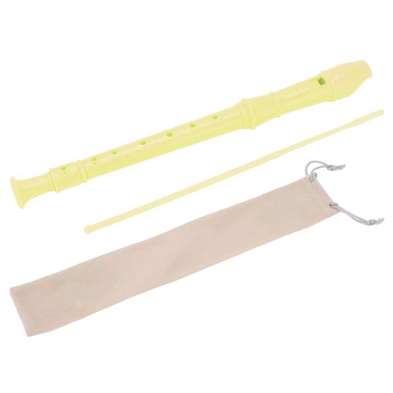 Muzikale Recorders Abs Eenvoudige Reiniging 8 Gat Recorder Clear Voice Beter Afdichting Voor Muziek Cursussen: YELLOW